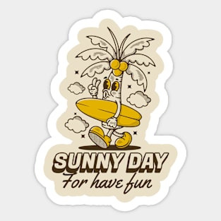 Sunny day for have fun Sticker